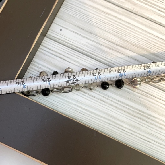 Black & Silver Necklace & Earrings set - Picture 9 of 9